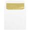 JAM Paper 6" Square Gold Foil Lined Invitation Envelopes